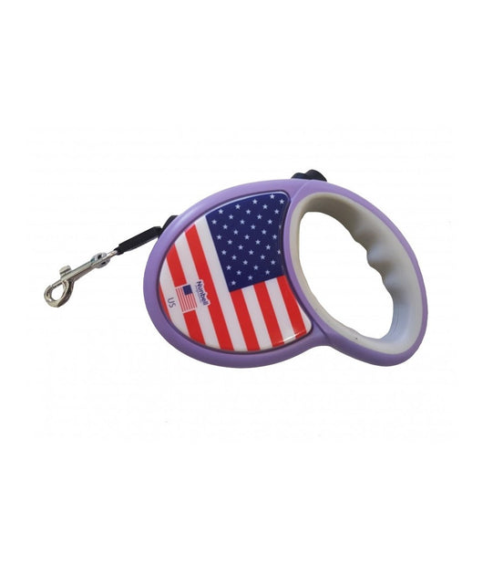 Guinzaglio America Flexi Retrattile 5 Mt Nastro Allungabile Avvolgibile Estensibile Per Cane Fino A 18kg         