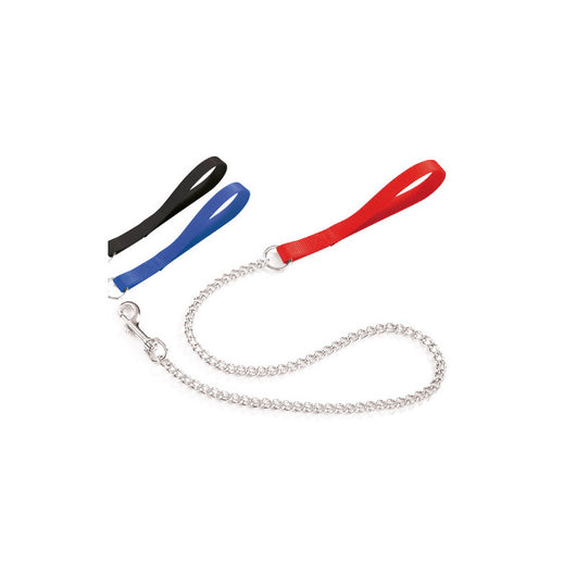 Guinzaglio Camon con catena nero mm 25 – Nylon resistente – Catena Ø4 mm per cani