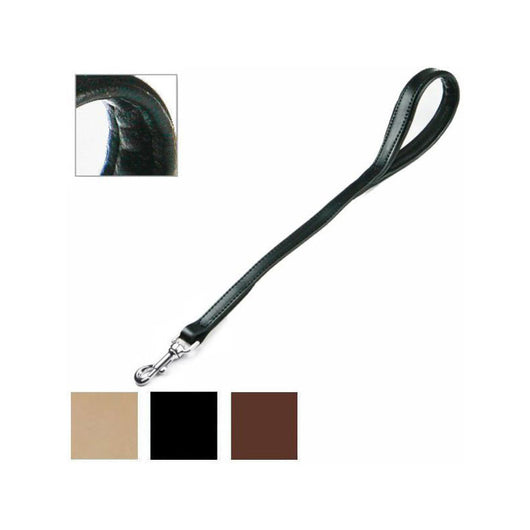 Guinzaglio Cani Cuoio Manico Imbottito Cm 80