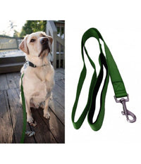 Guinzaglio Corto Per Cane Cani In Nylon 120cm Verde Militare Con Moschettone         