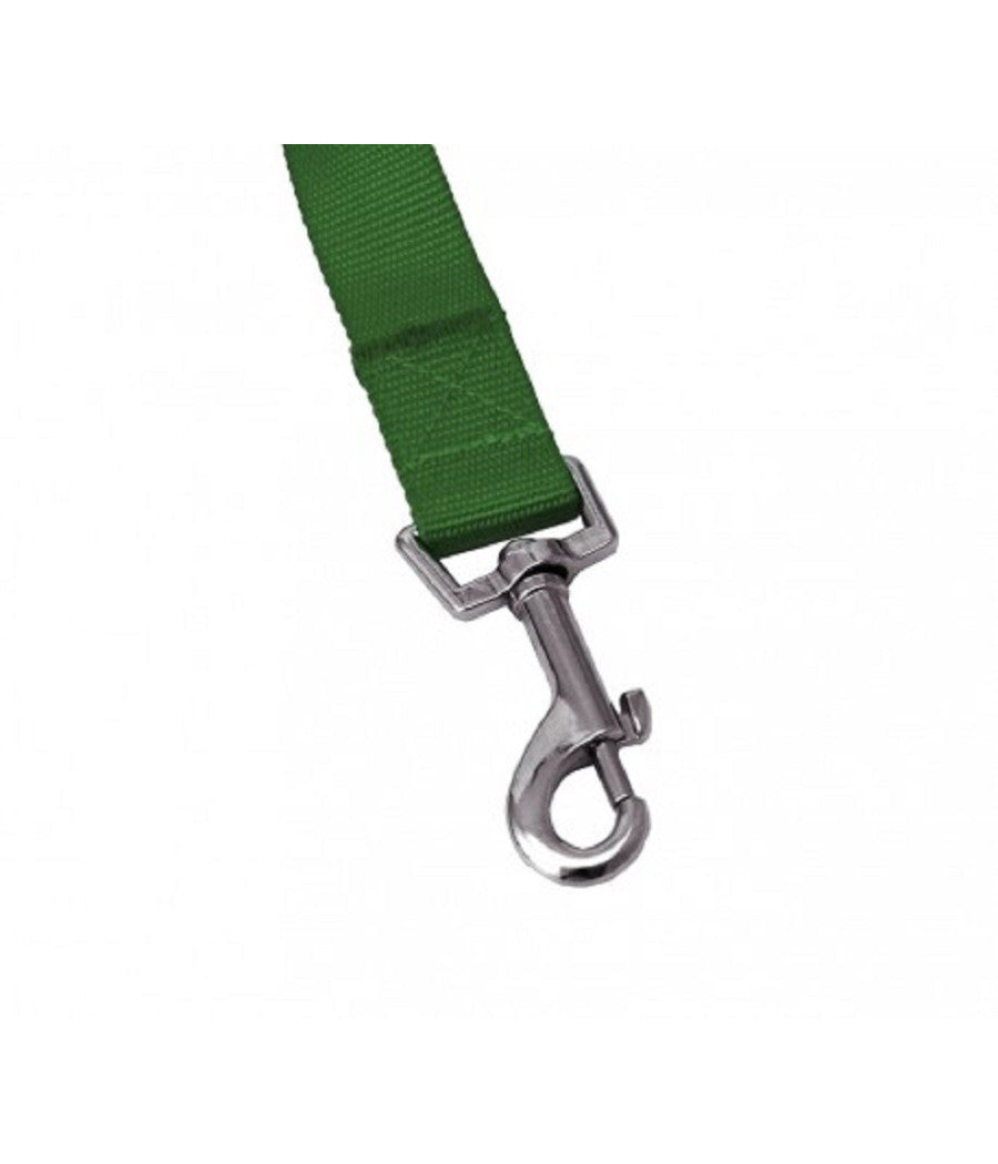 Guinzaglio Corto Per Cane Cani In Nylon 120cm Verde Militare Con Moschettone         