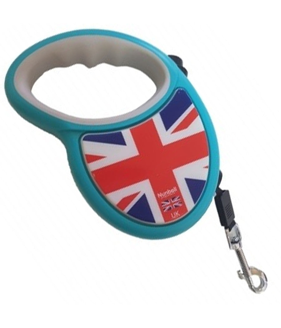 Guinzaglio Inghilterra Flexi Retrattile 3mt Avvolgibile Estensibile Cane 15kg         