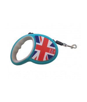 Guinzaglio Inghilterra Flexi Retrattile 5 Mt Avvolgibile Estensibile Cane 18kg         
