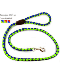Guinzaglio Per Animali Cani Cane 120 Cm In Nylon Con Gancio Acciaio Vari Colori         