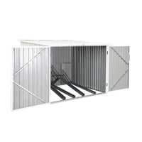 Capanno per biciclette in acciaio zincato con kit di ancoraggio - 4