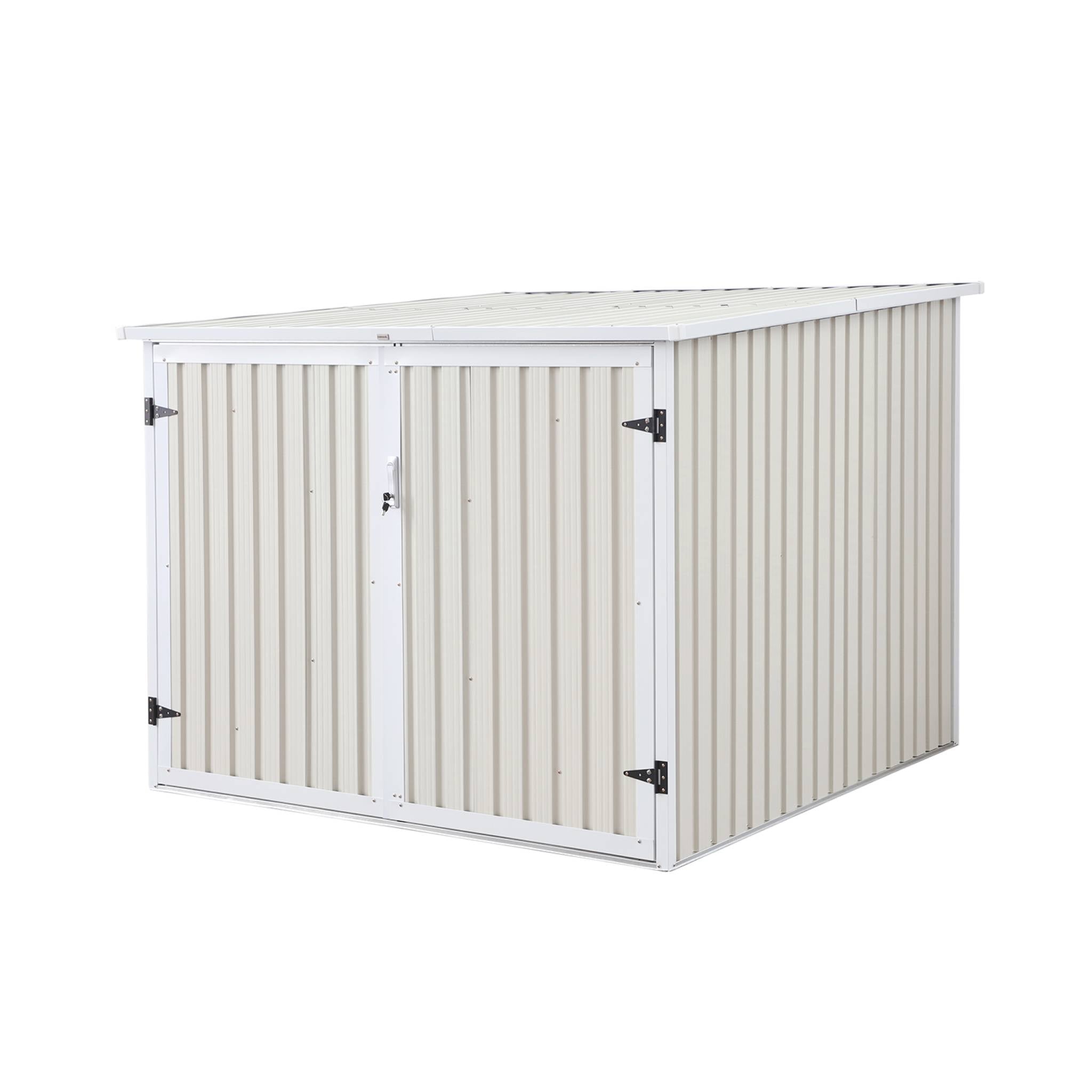 Capanno per biciclette in acciaio zincato con kit di ancoraggio - 4