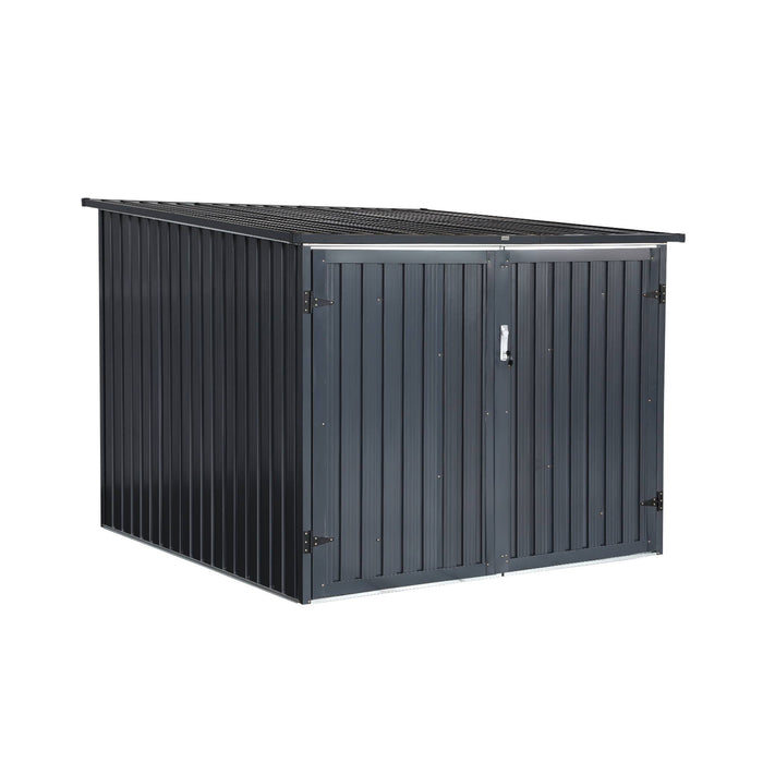 Capanno per biciclette in acciaio zincato con kit di ancoraggio - 4