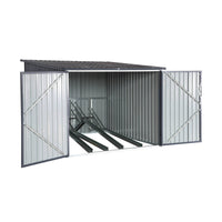 Capanno per biciclette in acciaio zincato con kit di ancoraggio - 4