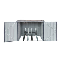 Capanno per biciclette in acciaio zincato con kit di ancoraggio - 4