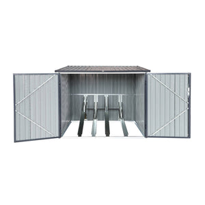 Capanno per biciclette in acciaio zincato con kit di ancoraggio - 4