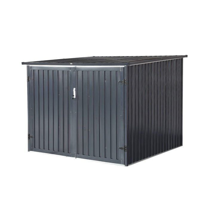 Capanno per biciclette in acciaio zincato con kit di ancoraggio - 4