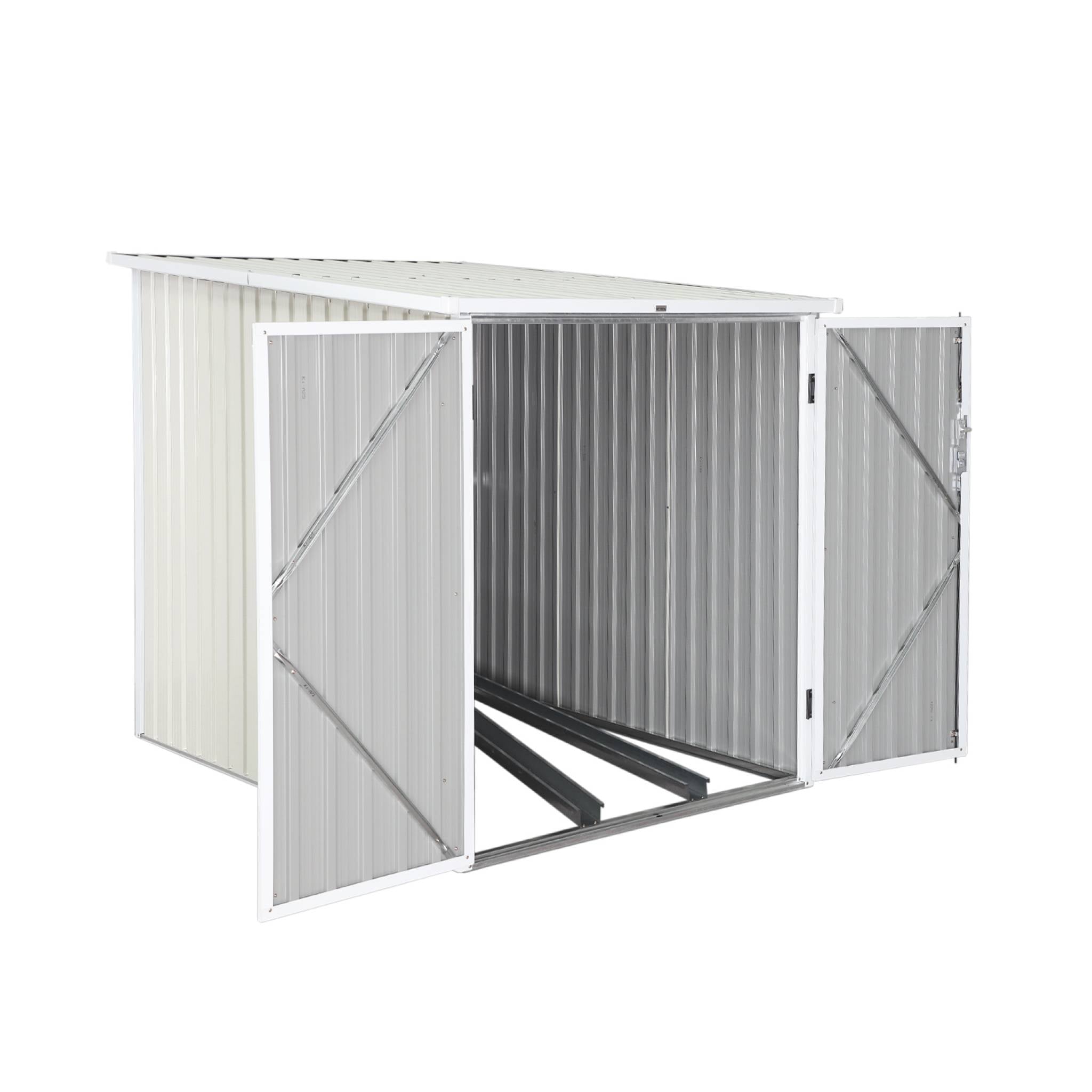 Riparo biciclette in acciaio zincato con kit di ancoraggio - 2