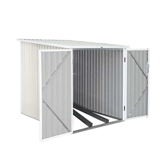 Riparo biciclette in acciaio zincato con kit di ancoraggio - 2