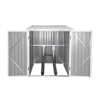 Riparo biciclette in acciaio zincato con kit di ancoraggio - 2