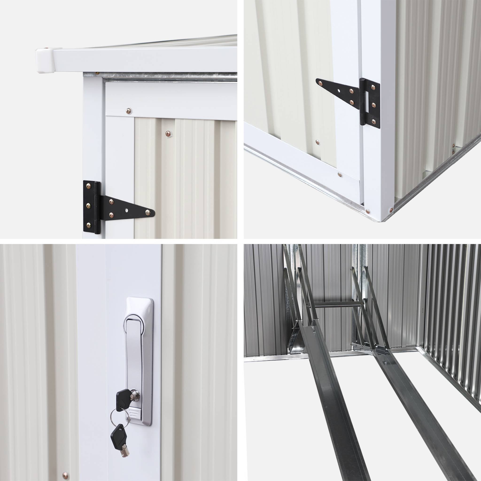 Riparo biciclette in acciaio zincato con kit di ancoraggio - 2