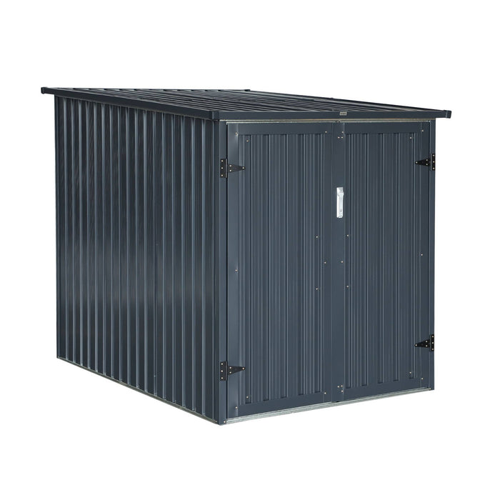 Riparo biciclette in acciaio zincato con kit di ancoraggio - 2