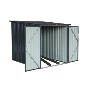 Riparo biciclette in acciaio zincato con kit di ancoraggio - 2