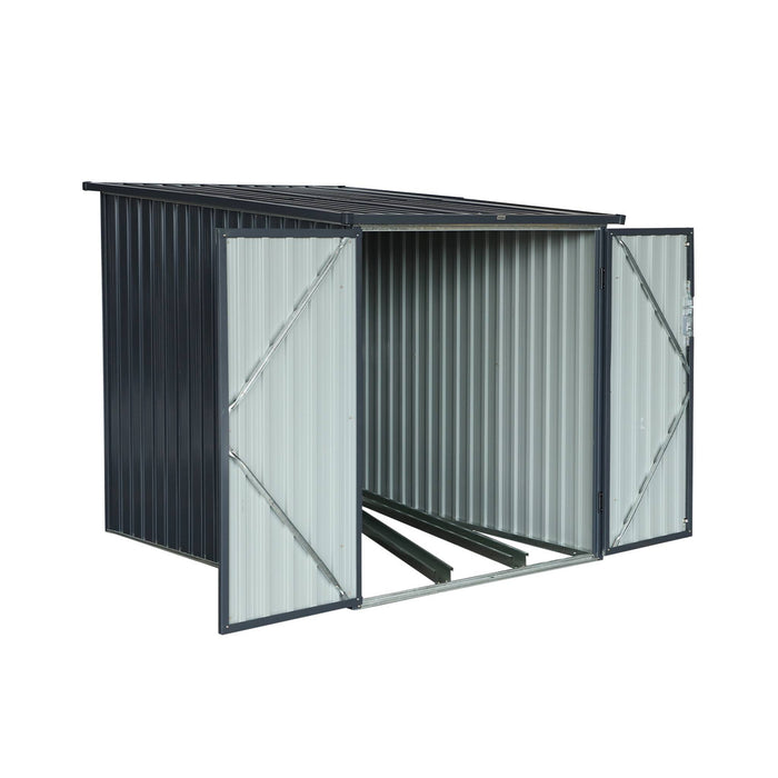 Riparo biciclette in acciaio zincato con kit di ancoraggio - 2