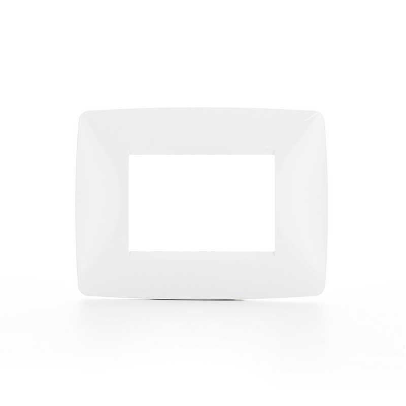 GW16103Tb Placca One 3P Bianco Latte