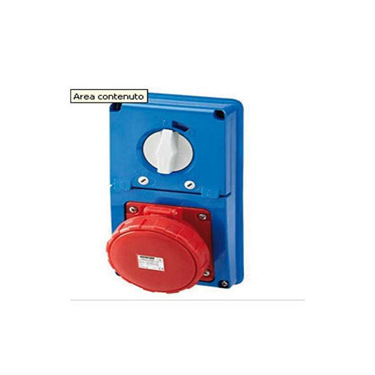 GW66326N Presa Fissa Interbloccata Verticale 2P+T 16A 200-250V 50/60Hz 6H Cbf