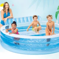 57190NP - Piscina Family Con Poltrona Cm 229X218X79