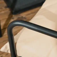 Set da Giardino con Tavolo e Sedie da 5 Pezzi, 1 Tavolo da Pranzo Quadrato e 4 Sedie con 4 Cuscini, Nero