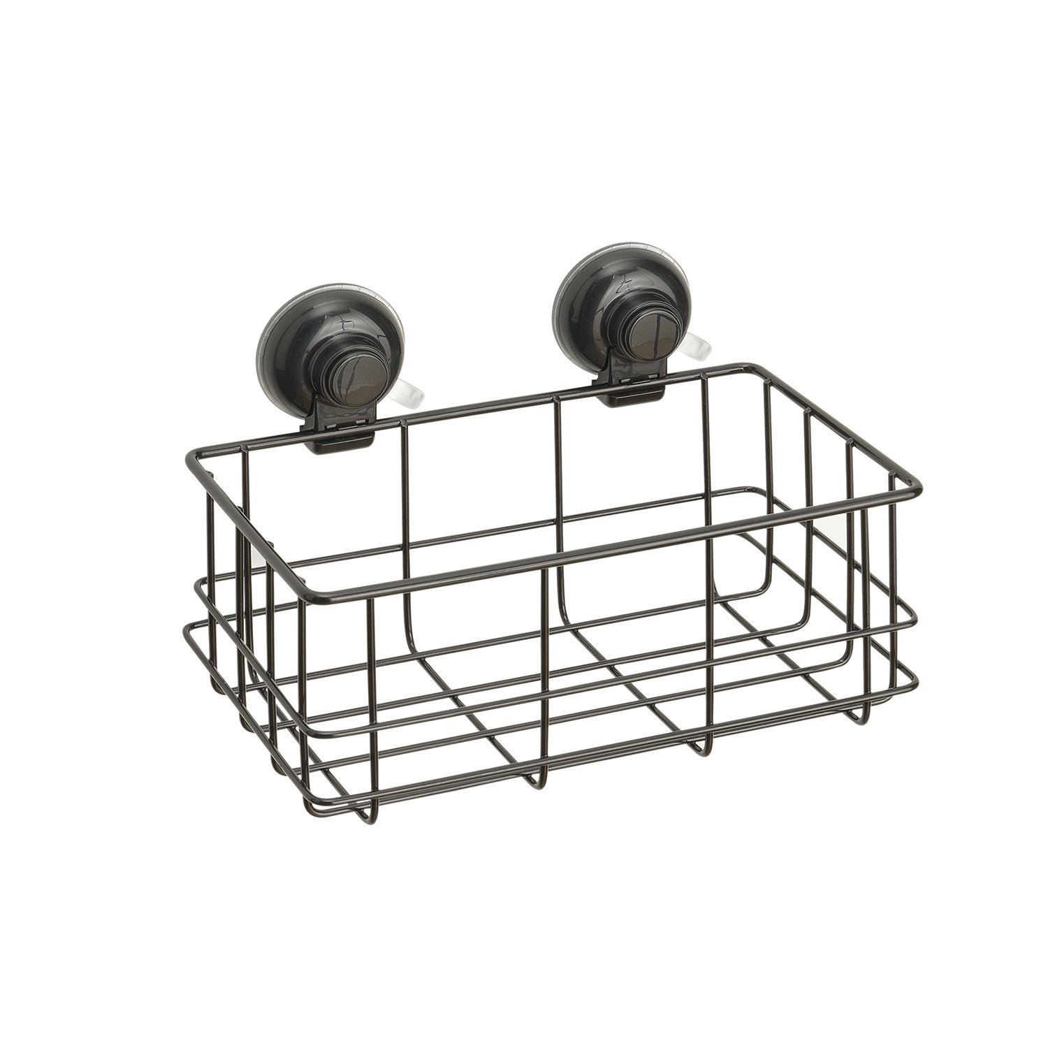 Portaoggetti rettangolare per doccia in filo da muro in metallo e resine termoplastiche HO18 Gedy serie HOT Nero Matt