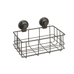 Portaoggetti rettangolare per doccia in filo da muro in metallo e resine termoplastiche HO18 Gedy serie HOT Nero Matt