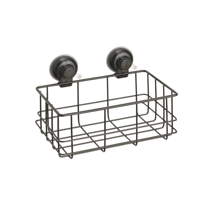 Portaoggetti rettangolare per doccia in filo da muro in metallo e resine termoplastiche HO18 Gedy serie HOT Nero Matt