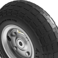 Set di 4 Pneumatici di Ricambio Foro da 16 Mm per Carrello da Giardino, Carriola e Carrello