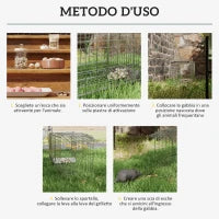 Trappola per Ratti, Topi e Nutrie Pieghevole in Acciaio