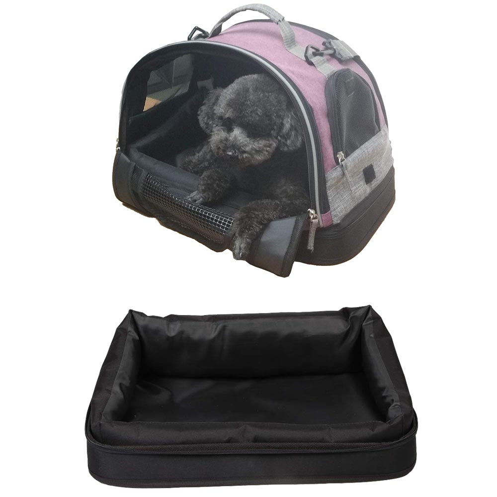 Trasportino per cani e gatti 3 in 1 cuccia & cuscino max 6 kg transformer borneo