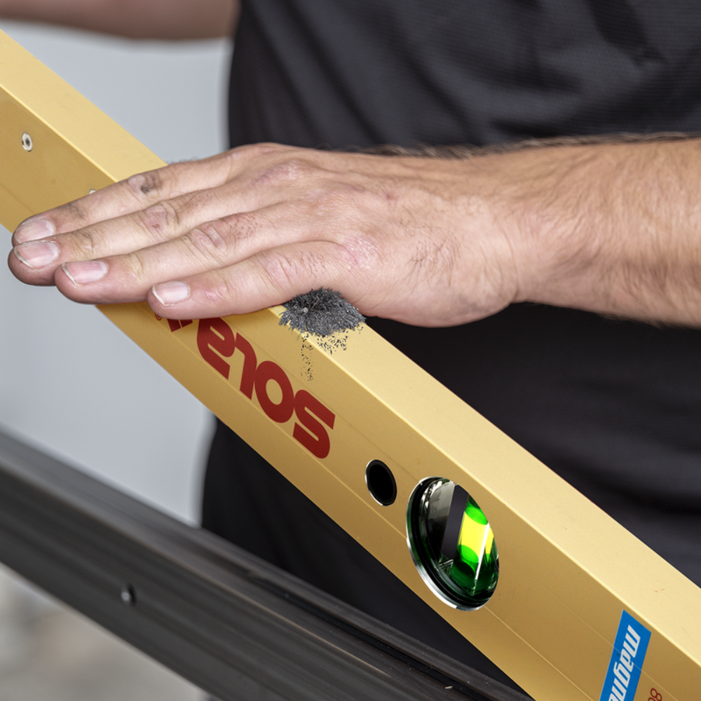 Livella magnetica alluminio azm colore oro lavori edili posa fai da te *** lunghezza 150, confezione 1