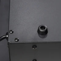 Camino Elettrico 1800W Regolabile con Telecomando, in Acciaio e Vetro Temperato, 152.4x15.8x45 cm, Nero