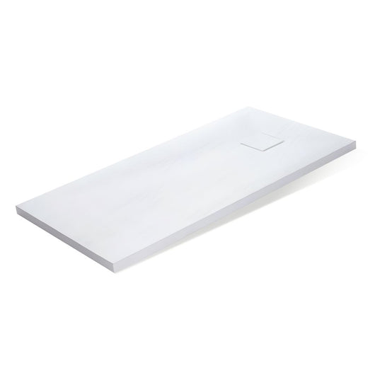 Piatto doccia bianco mineral marmo resina antiscivolo h4 cm *** misure l90 x p70 x h4 cm, confezione 1