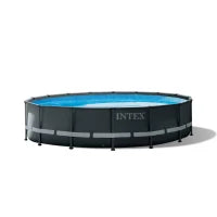 26326NP - Piscina Ultra Xtr Frame 488X122 Cm Pompa A Sabbia, Scaletta Doppia, Telo Base, Copertura