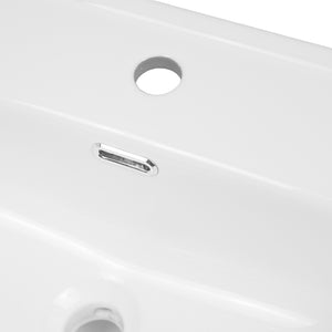 Lavabo ad incasso in ceramica bianco lucido per mobili bagno *** misure 71x46 cm, confezione 1