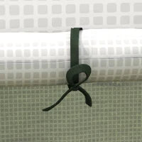 Copertura di Ricambio per Serra da Giardino con Finestra e Porta a Chiusura Lampo Anti-UV, 140 x 143 x 190 cm, Bianco