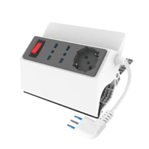 Multipresa ecova 30242 con 3 prese e protezione sovraccarico