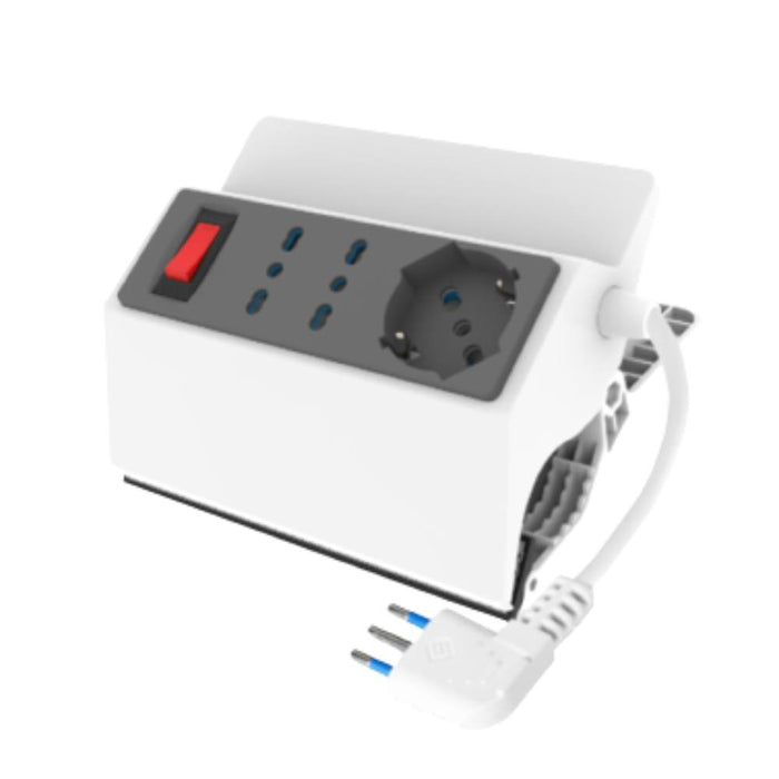 Multipresa ecova 30242 con 3 prese e protezione sovraccarico