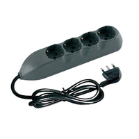 Bticino multipresa poker 3680g antracite 4 prese 16a con cavo e spina