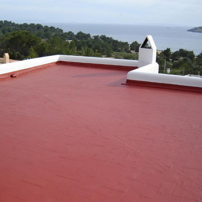 Guaina liquida impermeabilizzazione protezione riparazione balcone tetto rossa *** formato 18 kg, confezione 1