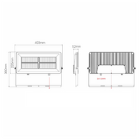 Proiettore led polaris esterno alta potenza ip65 luce naturale 4.000k *** colore nero, watt 200 watt, confezione 1