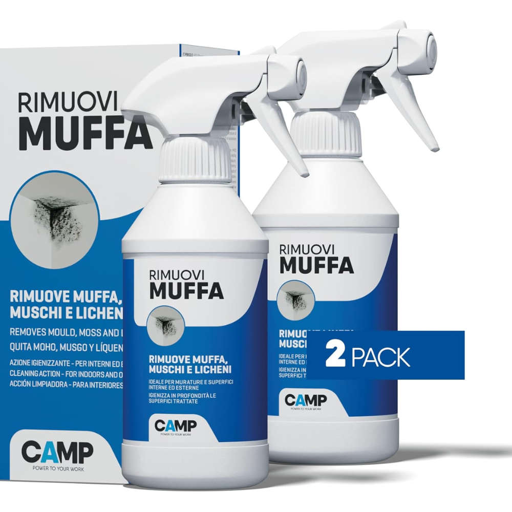 Kit 2 pezzi rimuovi muffa 300 ml pulitore igienizzante per interni e esterni