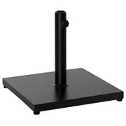 Base per Ombrellone Quadrata da 18kg per Pali da Ø3/3.5/3.8 cm, 45x45x39 cm, Nero