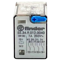 Finder serie 55 relè ad innesto su zoccolo con 4 contatti 7a uso industriale