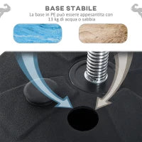 Punching Ball da Terra ad Altezza Regolabile con Guantoni da Boxe e Base Riempibile, 43x43x126-144 cm, Rosso