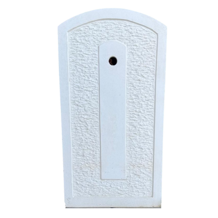 Fontana giardino calcestruzzo senza rubinetto 40x40xh.90 cm serie grecale