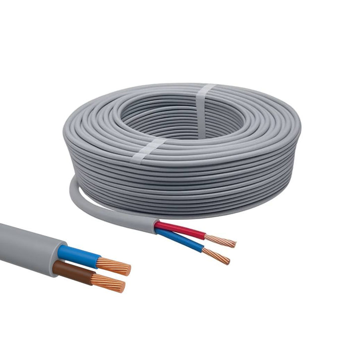 Cavo elettrico fg16or 2x6 mm² grigio 0,6/1 kv matassa 25 metri