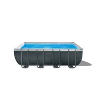 26356NP - Piscina Ultra Xtr Frame Rettangolare 549X274X132 Cm, Pompa A Sabbia, Scaletta Doppia, Telo Base, Copertura
